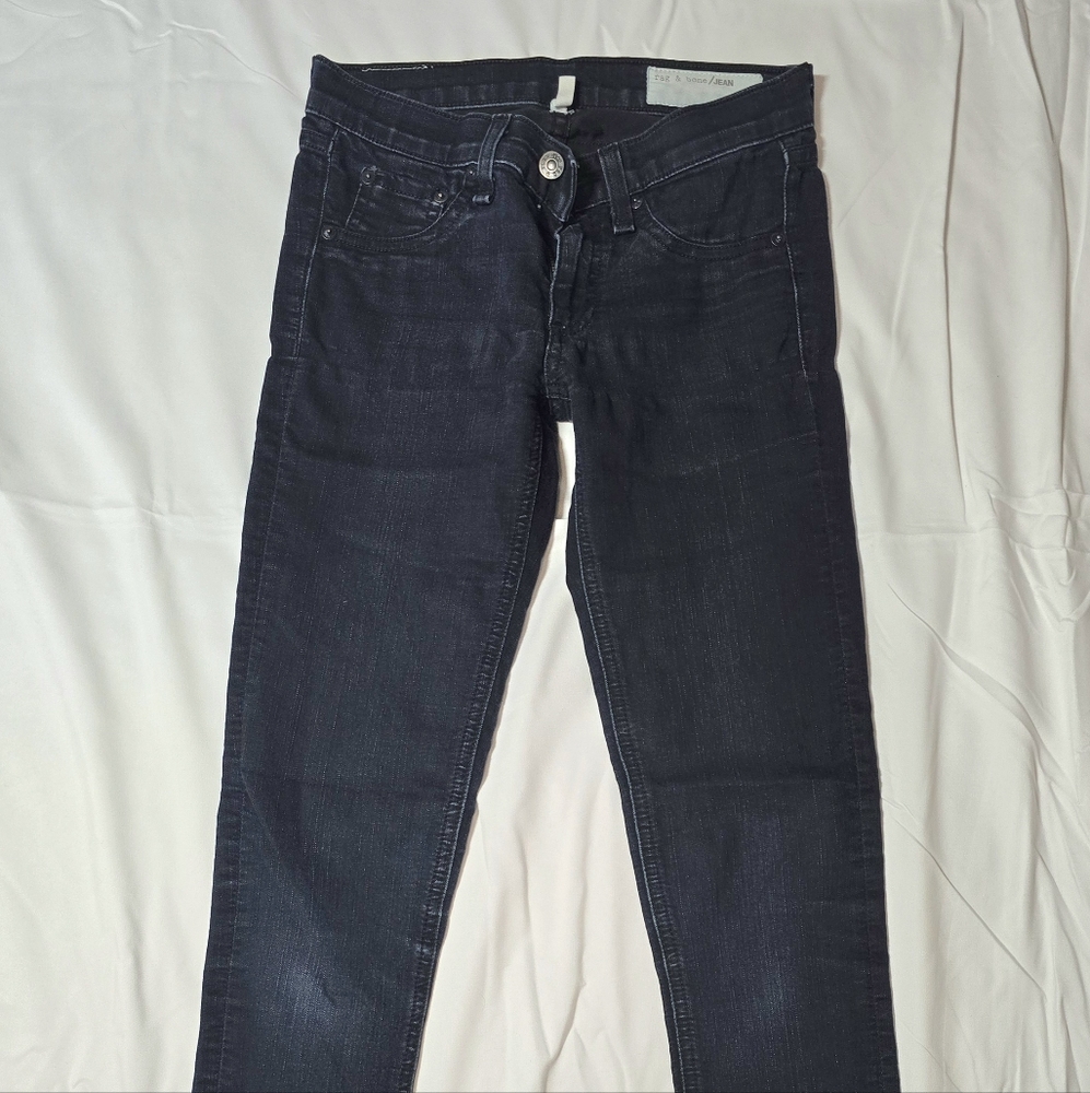 Rag & Bone Black Skinny Jeans Modern Fit
